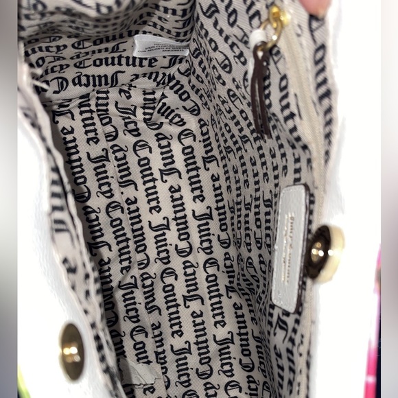 Women’s Handbag Juicy Couture Off Chain Tote Malibu Rose White Floral AUTHENTIC - Picture 5 of 7